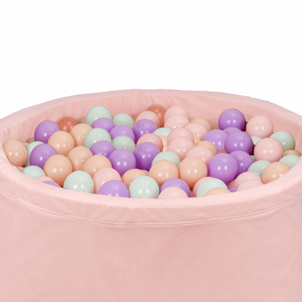 Personalizuota kamuoliukų baseino pudra rožinė + 200 kamuoliukų - MiniKampas