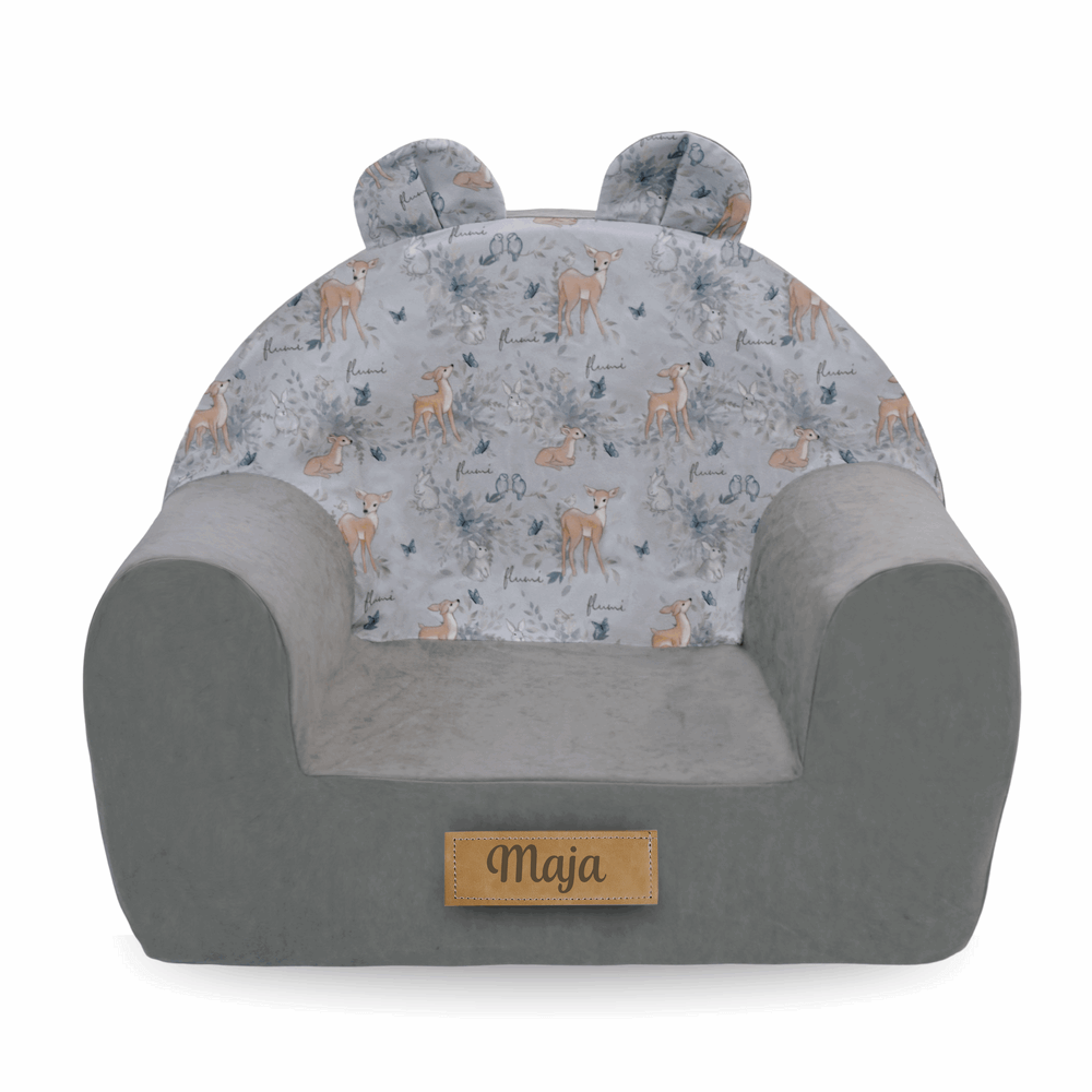 Personalizuotas putplasčio fotelis vaikams elniams - MiniKampas