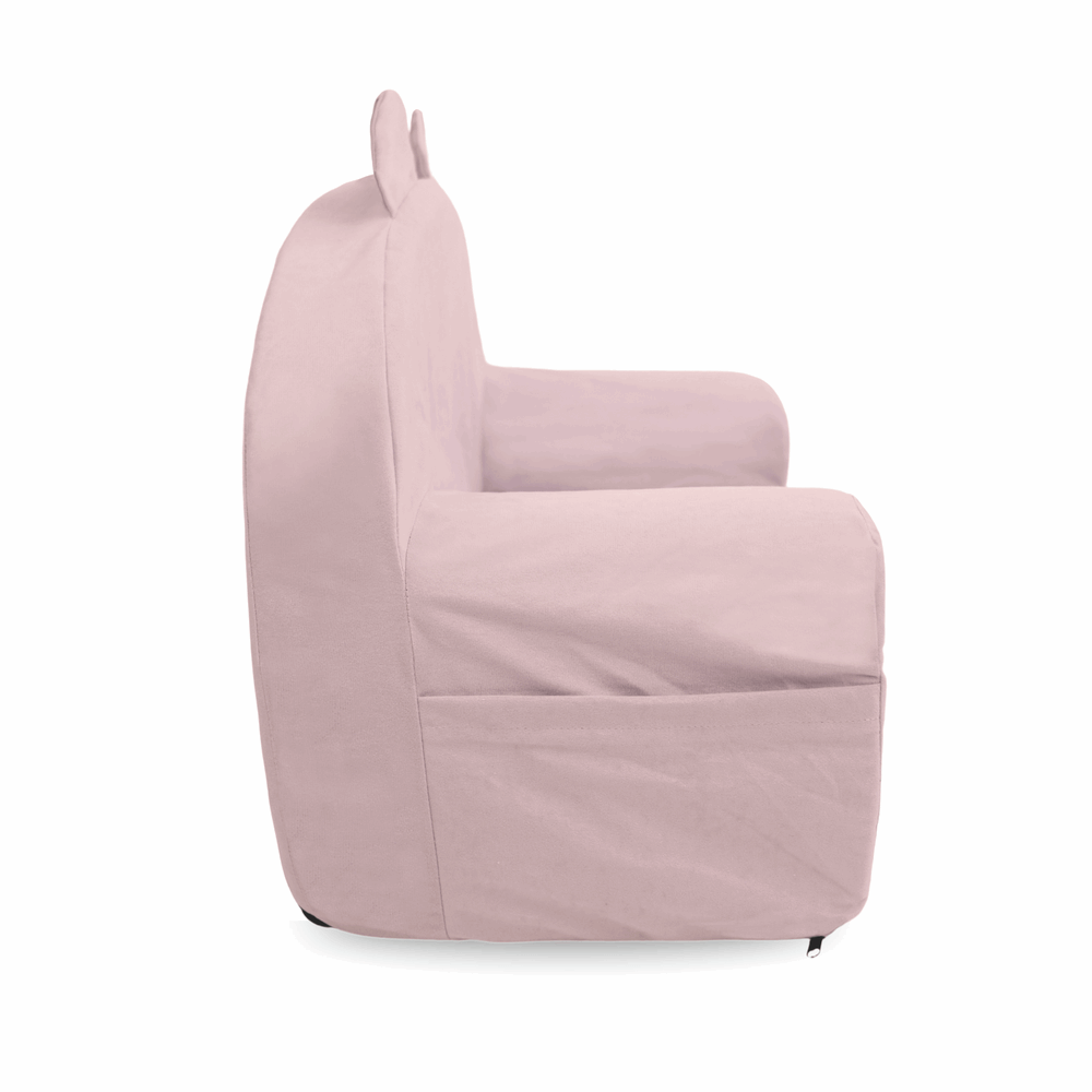 Personalizuotas vaikiškas putplasčio fotelis, rausvos spalvos - MiniKampas