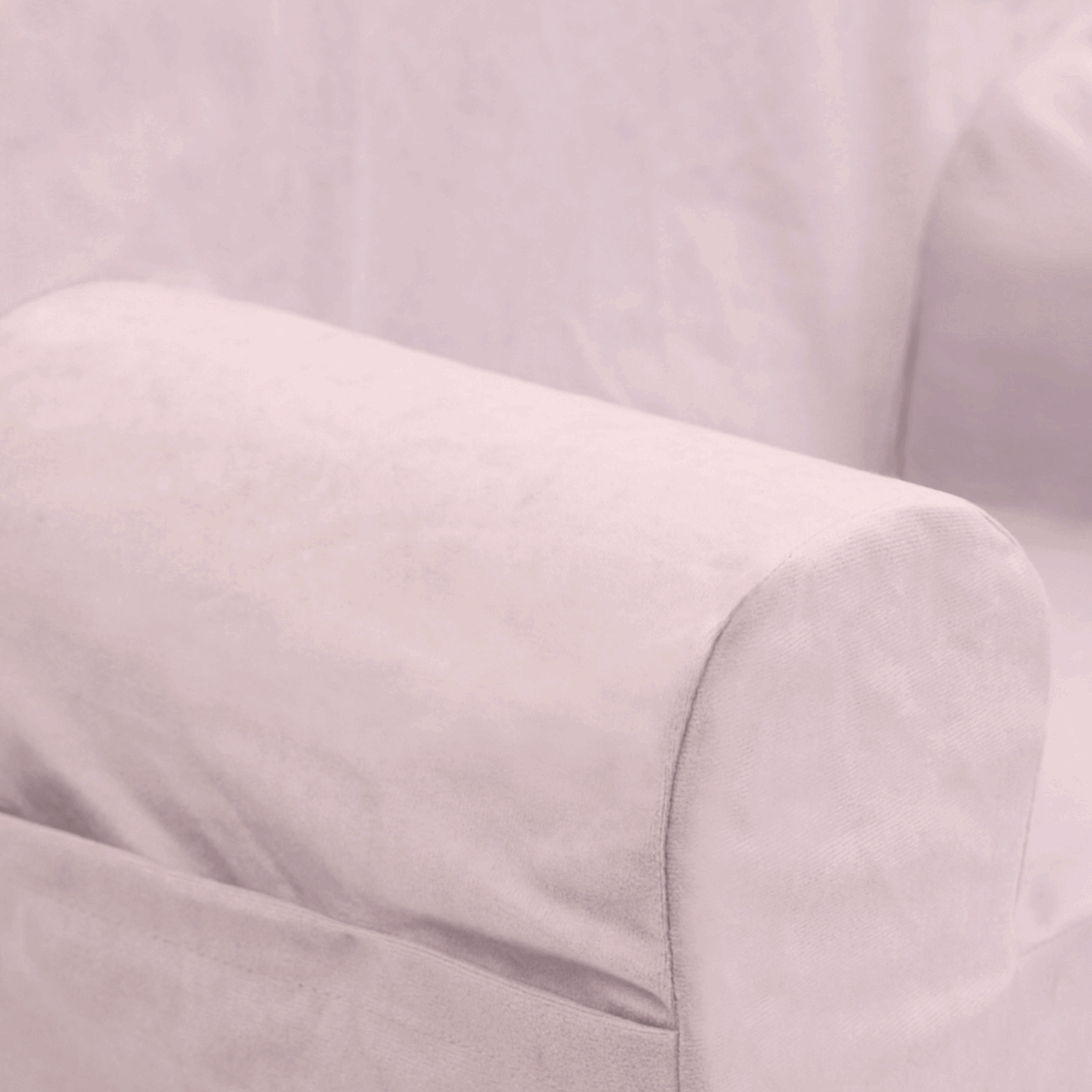 Personalizuotas vaikiškas putplasčio fotelis, rausvos spalvos - MiniKampas