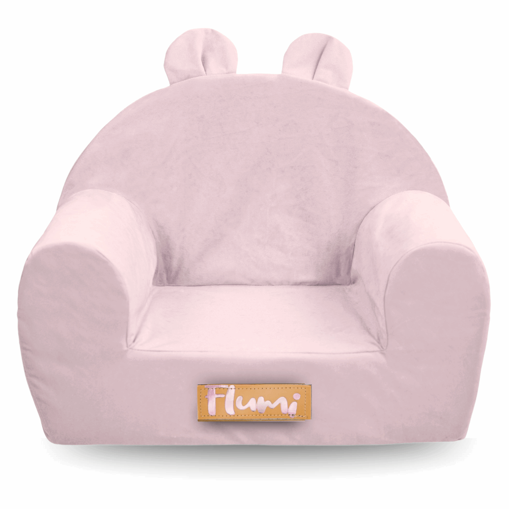 Personalizuotas vaikiškas putplasčio fotelis, rausvos spalvos - MiniKampas