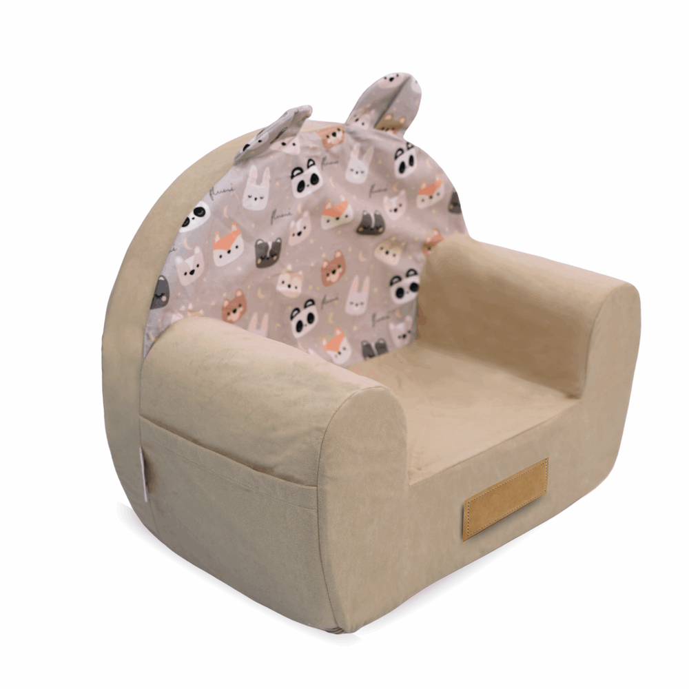 Personalizuotas putplasčio fotelis vaikams meškiukams - MiniKampas