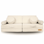 Personalizuota vaikiška sulankstoma sofa - smėlio spalvos - MiniKampas