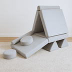 Personalizuota vaikiška sulankstoma sofa - smėlio spalvos - MiniKampas