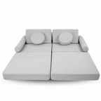 Personalizuota vaikiška sulankstoma sofa - smėlio spalvos - MiniKampas