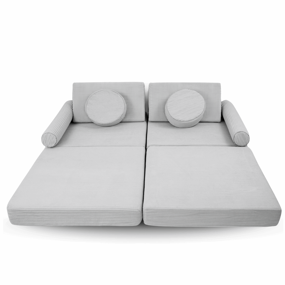 Personalizuota vaikiška sulankstoma sofa - smėlio spalvos - MiniKampas