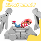 Personalizuota vaikiška sulankstoma sofa - smėlio spalvos - MiniKampas