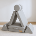 Personalizuota vaikiška sulankstoma sofa - smėlio spalvos - MiniKampas