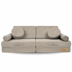 Personalizuota vaikiška sulankstoma sofa - smėlio spalvos - MiniKampas