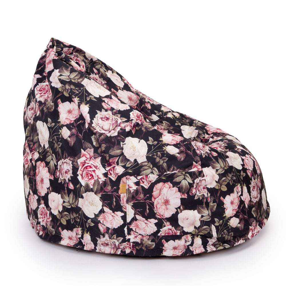 Sako krepšys-pufas XXL - rožės - MiniKampas