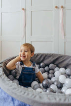 Personalizuota kamuoliukų baseinas mėlynas + 200 kamuoliukų - MiniKampas