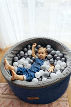 Personalizuota kamuoliukų baseinas mėlynas + 200 kamuoliukų - MiniKampas