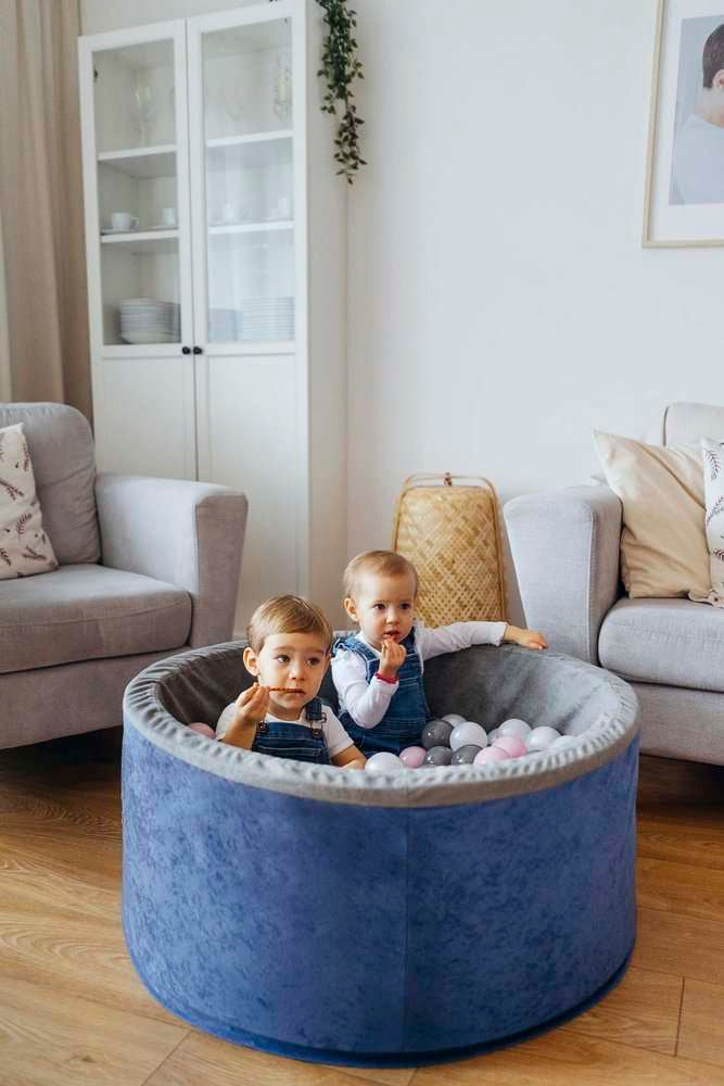 Personalizuota kamuoliukų baseinas mėlynas + 200 kamuoliukų - MiniKampas