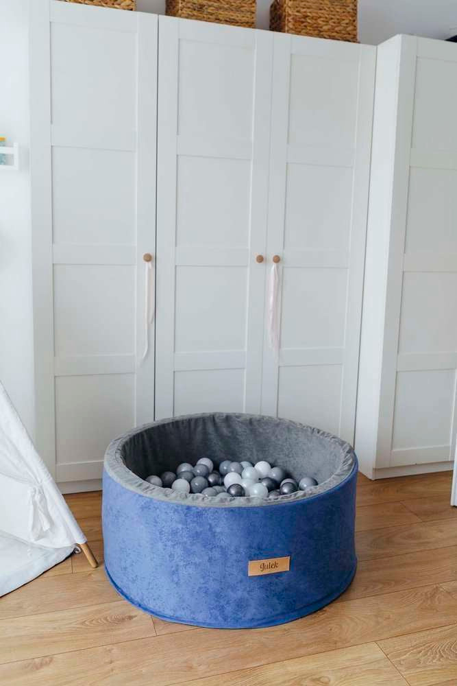 Personalizuota kamuoliukų baseinas mėlynas + 200 kamuoliukų - MiniKampas