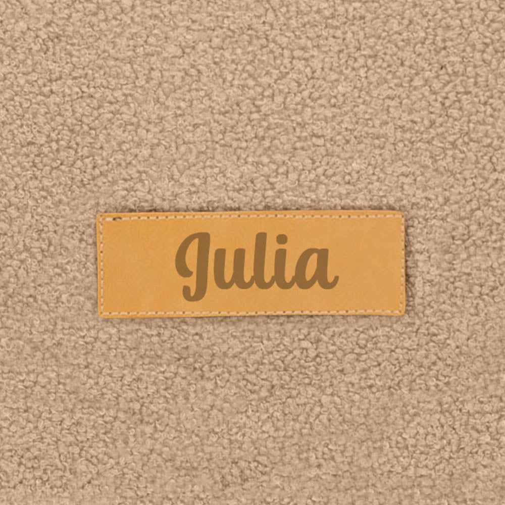 Personalizuotas kamuoliukų baseinas tamsiai smėlio spalvos meškiukas + 200 kamuoliukų - MiniKampas