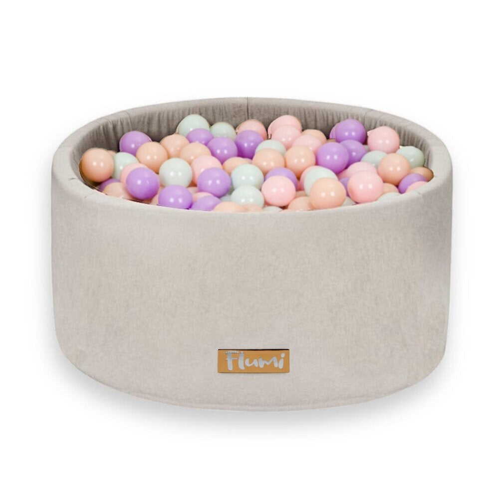 Personalizuota kamuoliukų baseinas, šviesiai pilkas + 200 kamuoliukų - MiniKampas