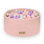 Personalizuota kamuoliukų baseino pudra rožinė + 200 kamuoliukų - MiniKampas