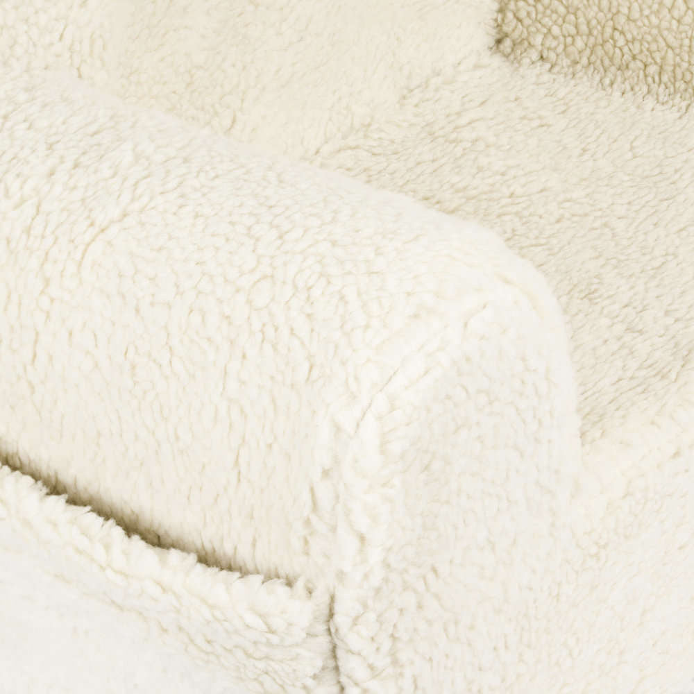 Personalizuotas vaikiškas putplasčio fotelis - šviesiai smėlio spalvos meškiukas - MiniKampas