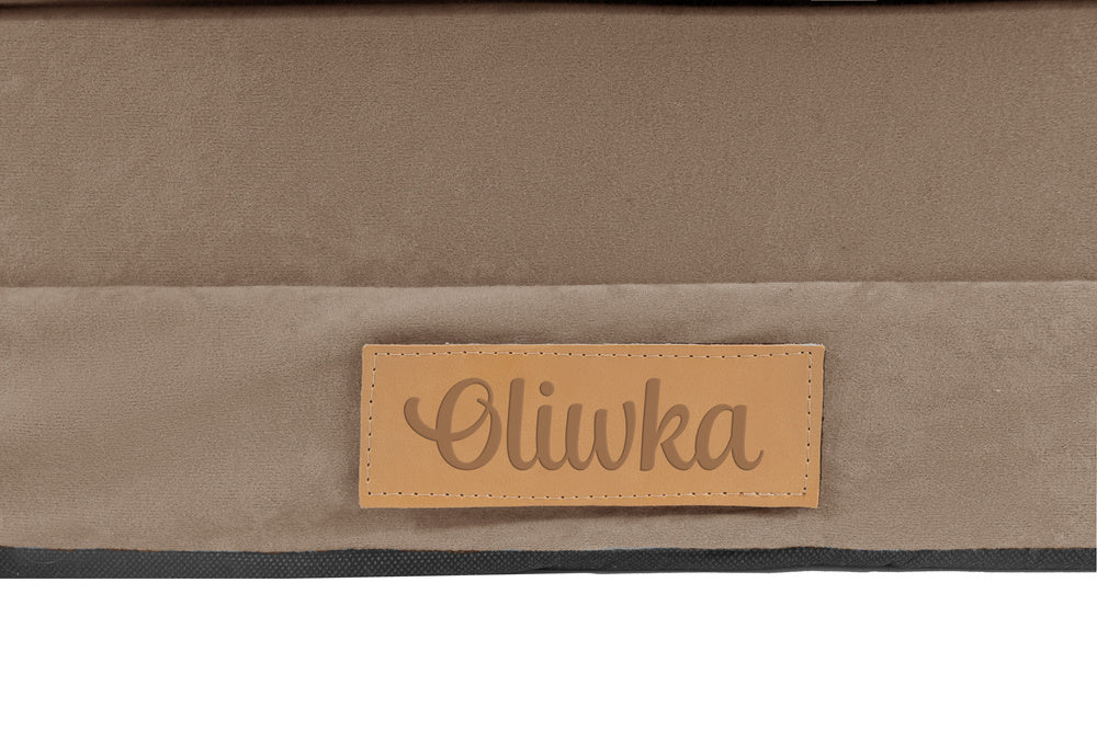 Personalizuota vaikiška sulankstoma sofa smėlio spalvos - MiniKampas