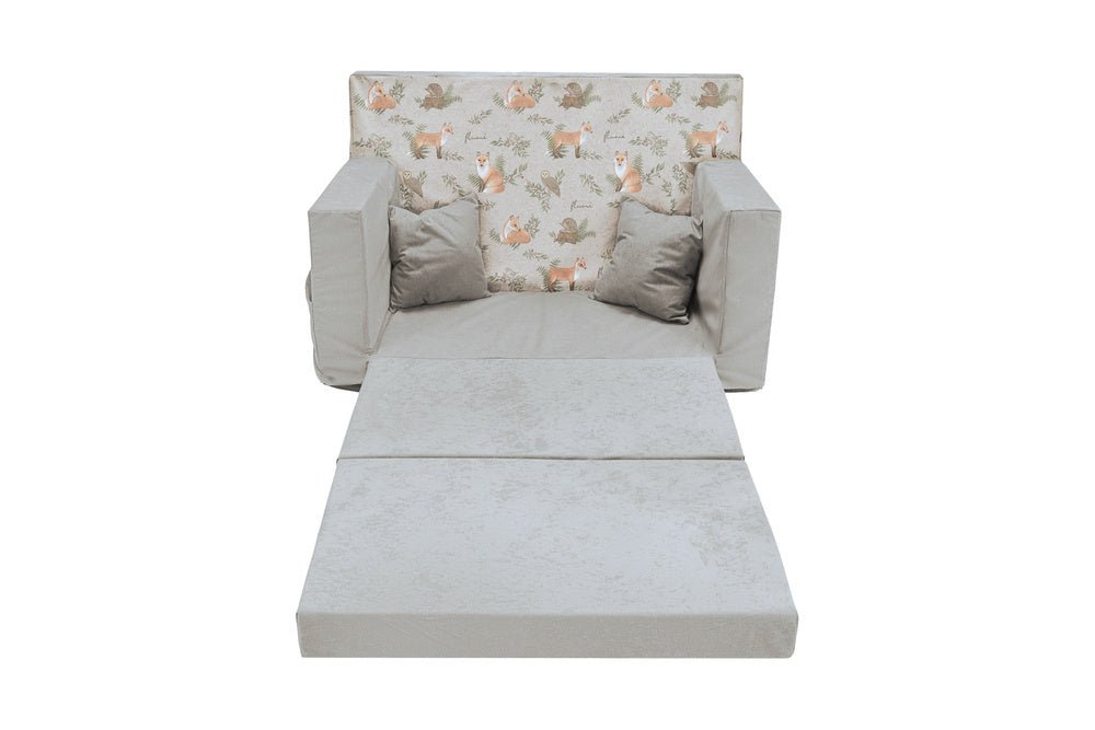 Personalizuotos vaikiškos sulankstomos sofos-elniai - MiniKampas