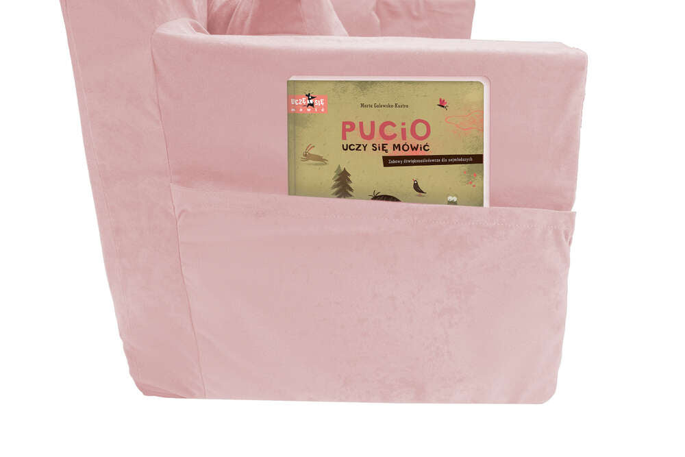 Personalizuota vaikiška sulankstoma sofa-lova, rausva - MiniKampas