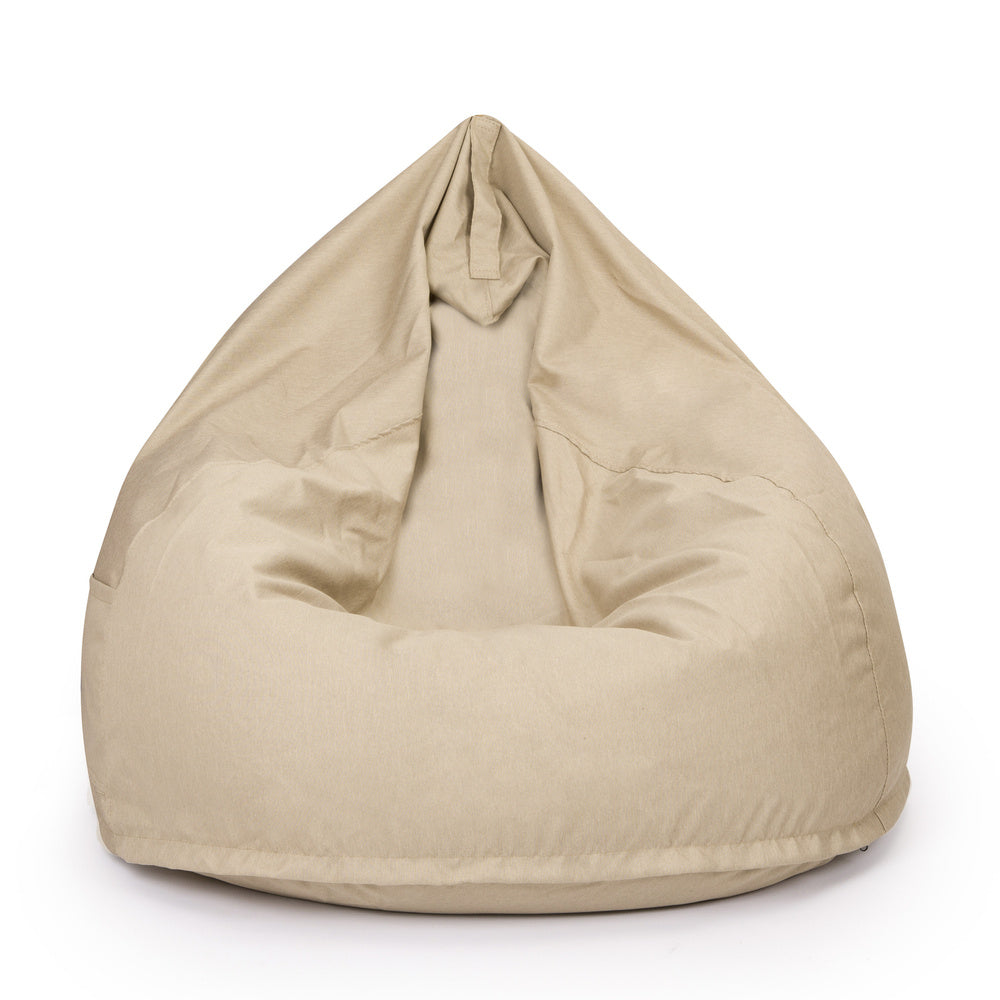 Sako krepšys-pufas XXL - smėlio spalvos - MiniKampas