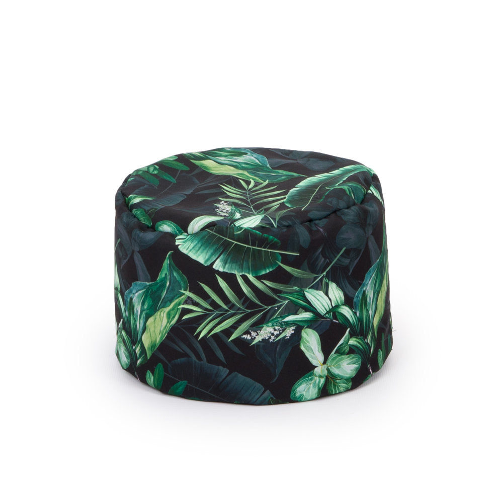 Sako krepšys-pufas XXL - žali lapai - MiniKampas