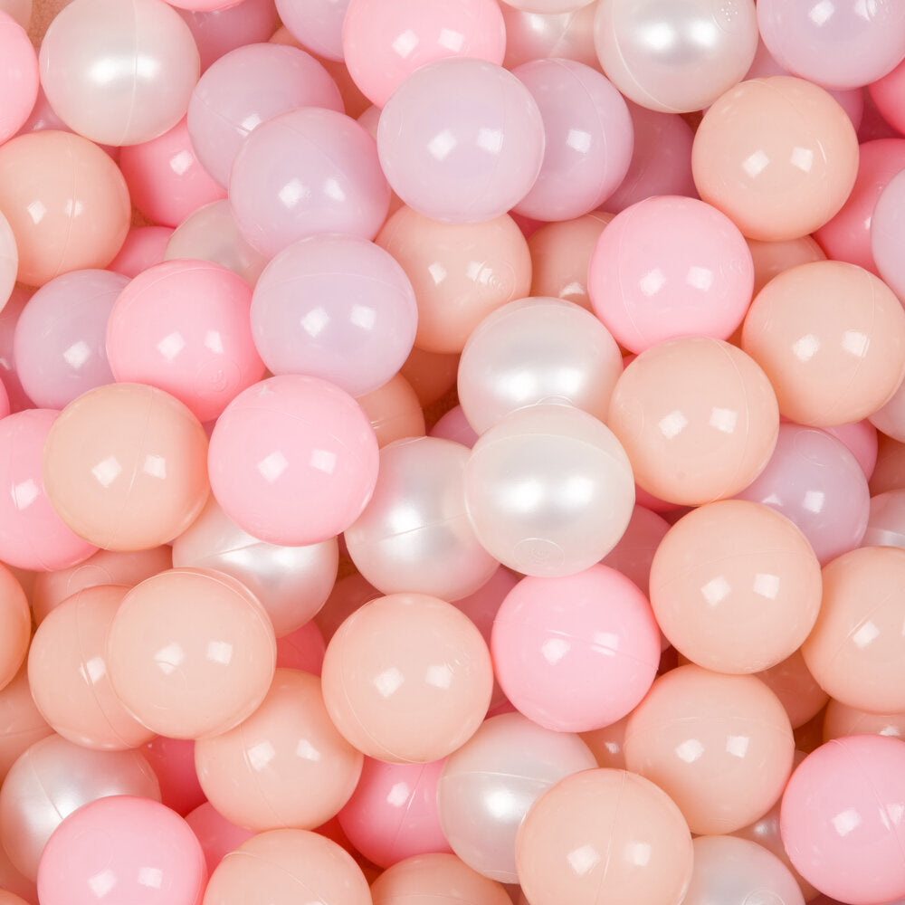 Personalizuota kamuoliukų baseino pudra rožinė + 200 kamuoliukų - MiniKampas