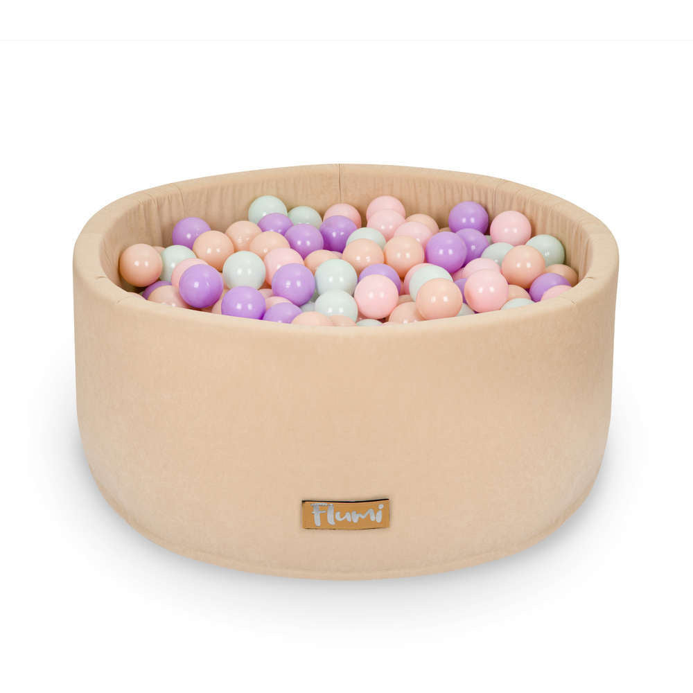 200 kamuoliukų rinkinys kamuoliukų baseinui violetinė-mėtinė-persinė - MiniKampas