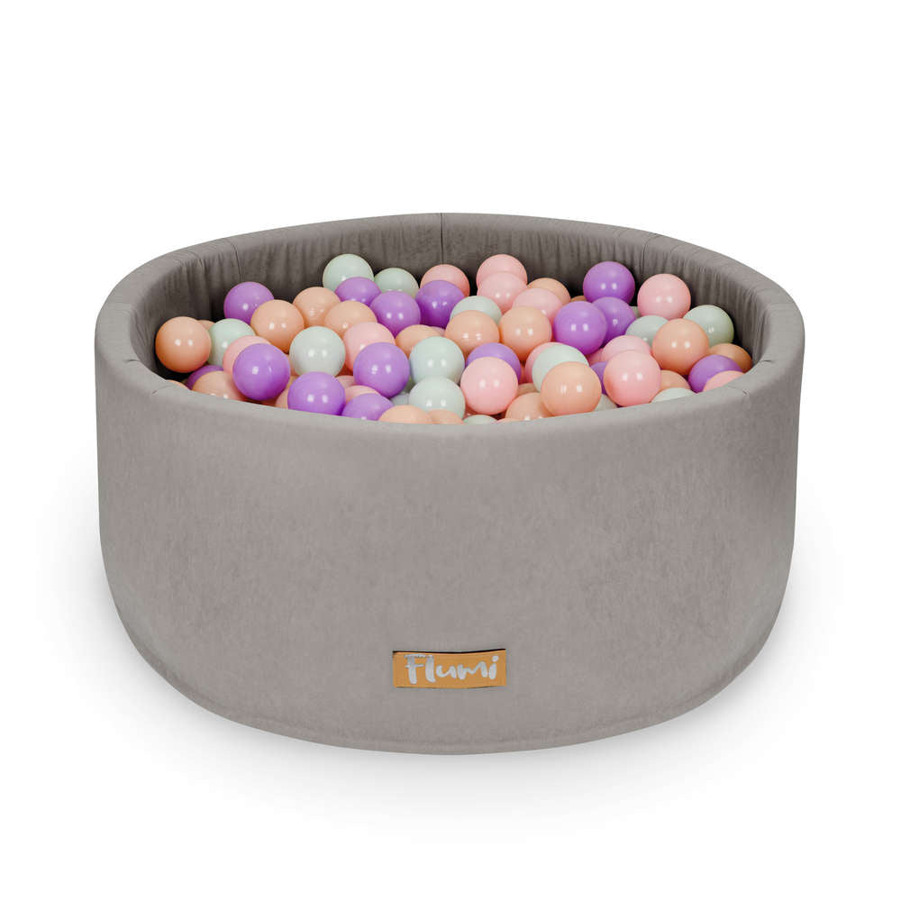 200 kamuoliukų rinkinys kamuoliukų baseinui violetinė-mėtinė-persinė - MiniKampas