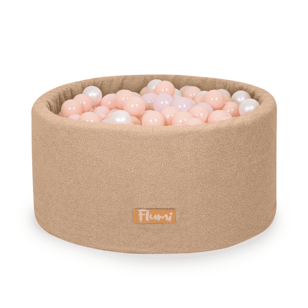 Personalizuota kamuoliukų baseinas, tamsiai smėlio spalvos, 200 kamuoliukų
