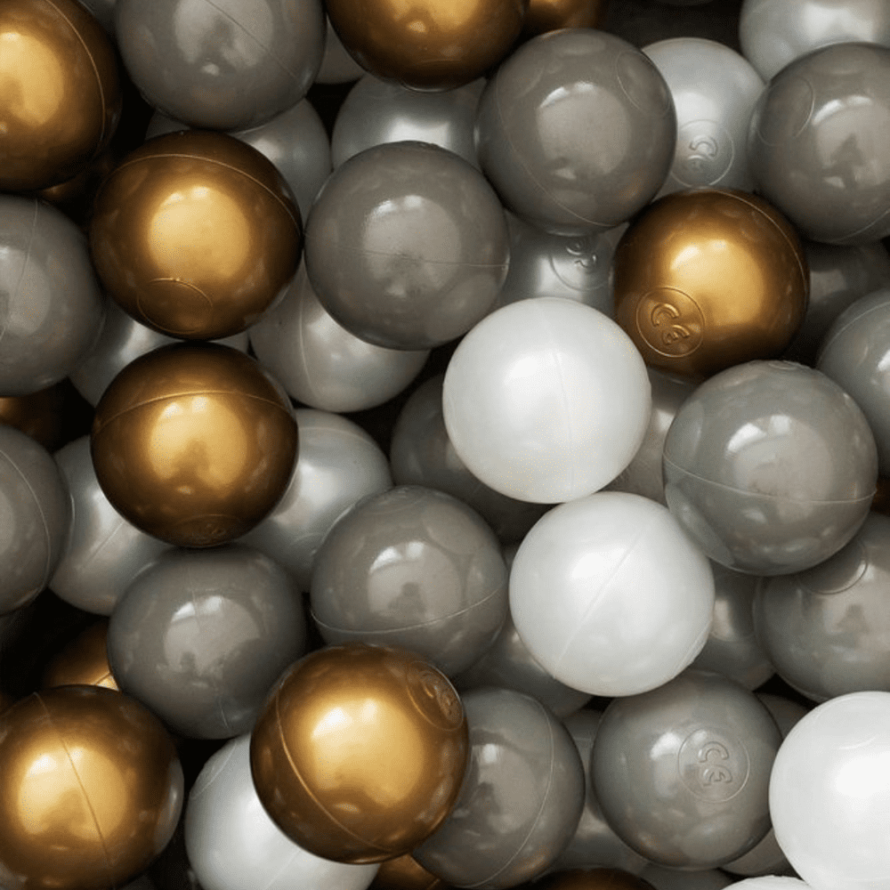 eng pl Set of 200 balls for Ball Pit gold dark grey pearl 55636 3