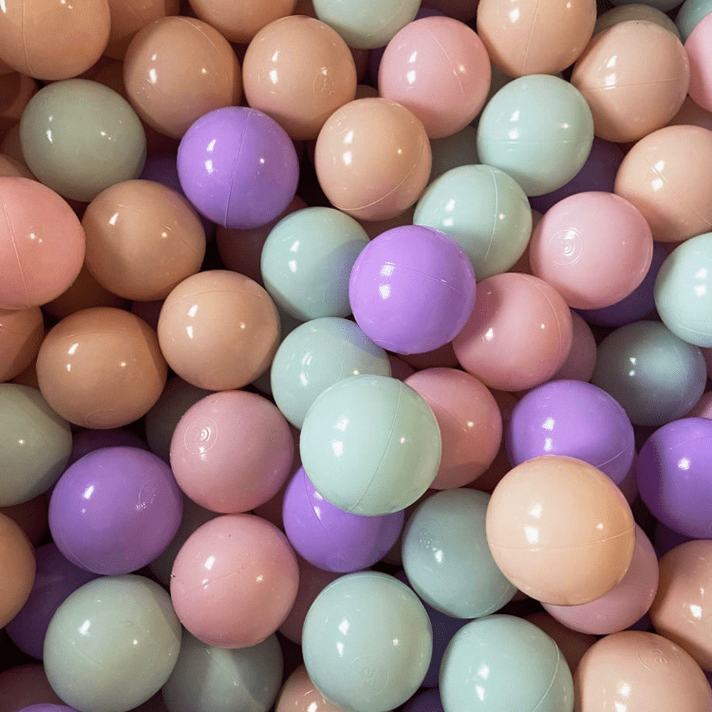 eng pl Set of 200 balls for Ball Pit purple mint peach 55637 3 1