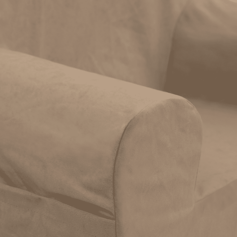 Personalizuota vaikiška kėdutė su ausytėmis, smėlio spalvos