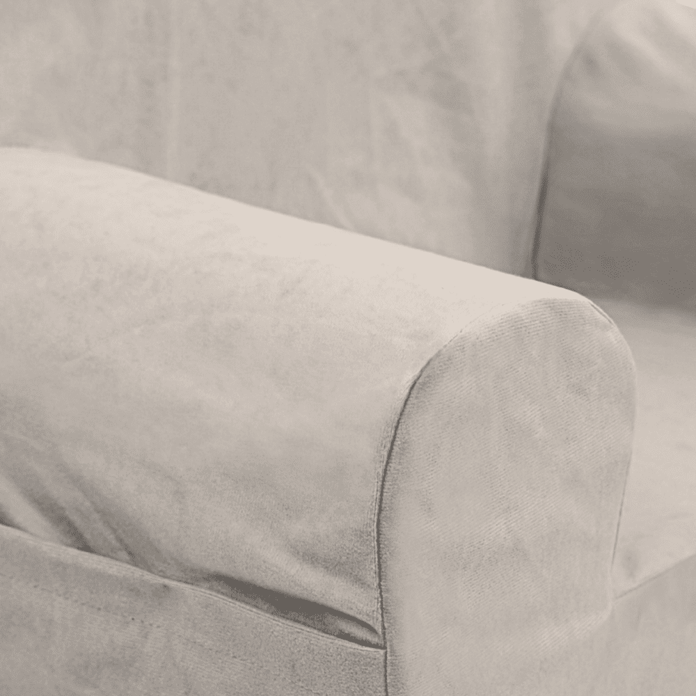 Asmeninė vaikiška kėdutė su ausytėmis, šviesiai pilka