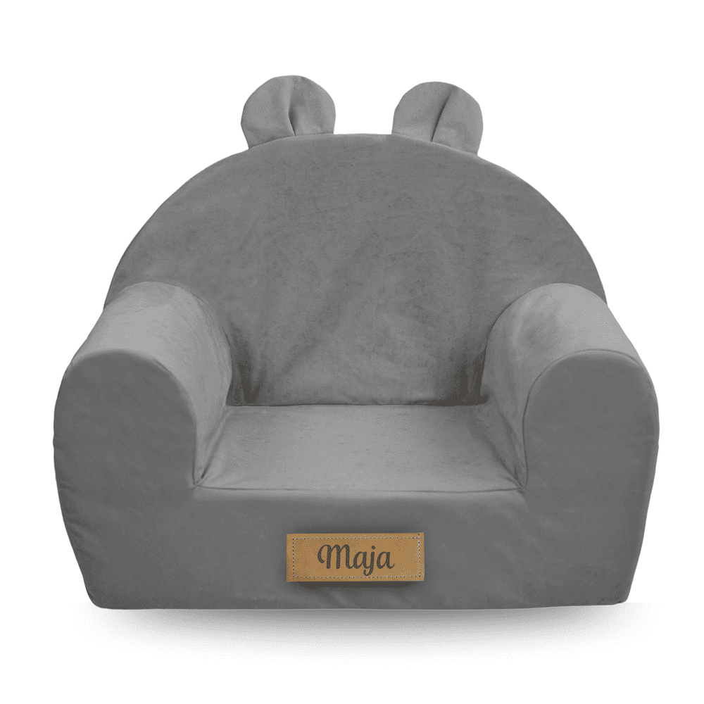 pol pl Personalizowany fotelik dzieciecy z uszami szary 56954 1