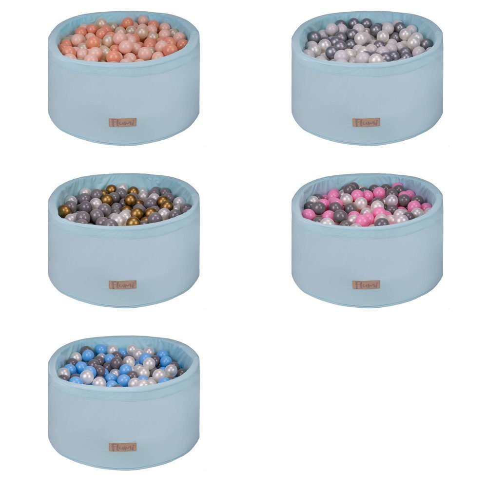 Personalizuotas putplasčio kamuoliukų baseinas MĖLYNAS – 200 kamuoliukų komplekte - Image 6