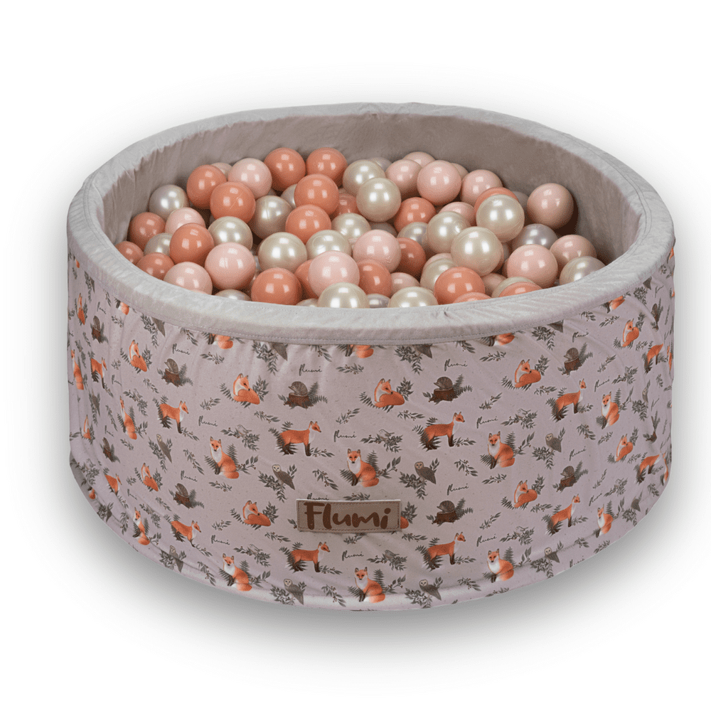 pol pl Personalizowany piankowy basen z kulkami LISKI 200 pilek w zestawie 56191 6