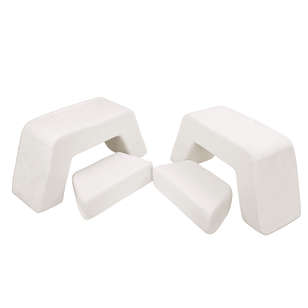 Putplasčio žaidimų aikštelė vaikams su personalizavimu modulinis Montessori rinkinys ėriena šviesiai smėlio spalvos