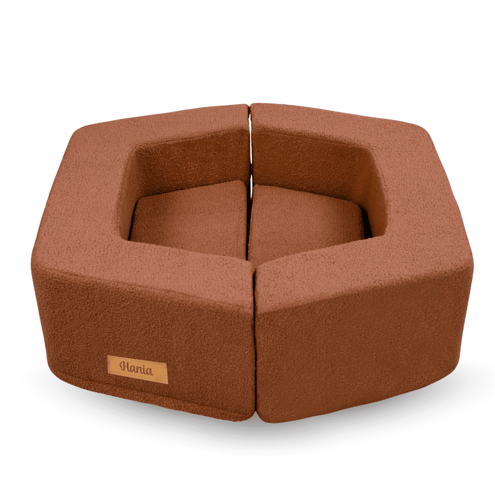 Putplasčio žaidimų aikštelė vaikams su personalizavimu modulinis Montessori rinkinys karamelės spalvos ėriena