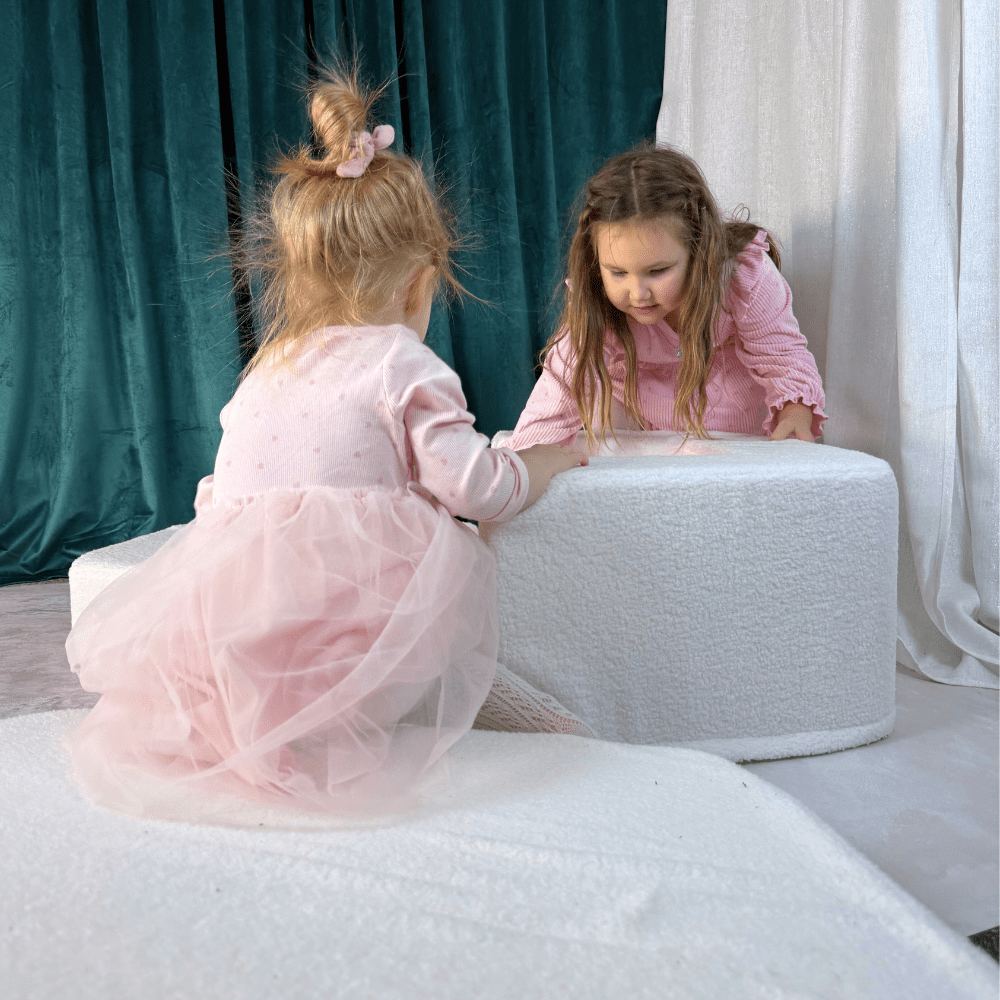 Putplasčio žaidimų aikštelė vaikams su personalizavimu modulinis Montessori rinkinys ėrienos pilka