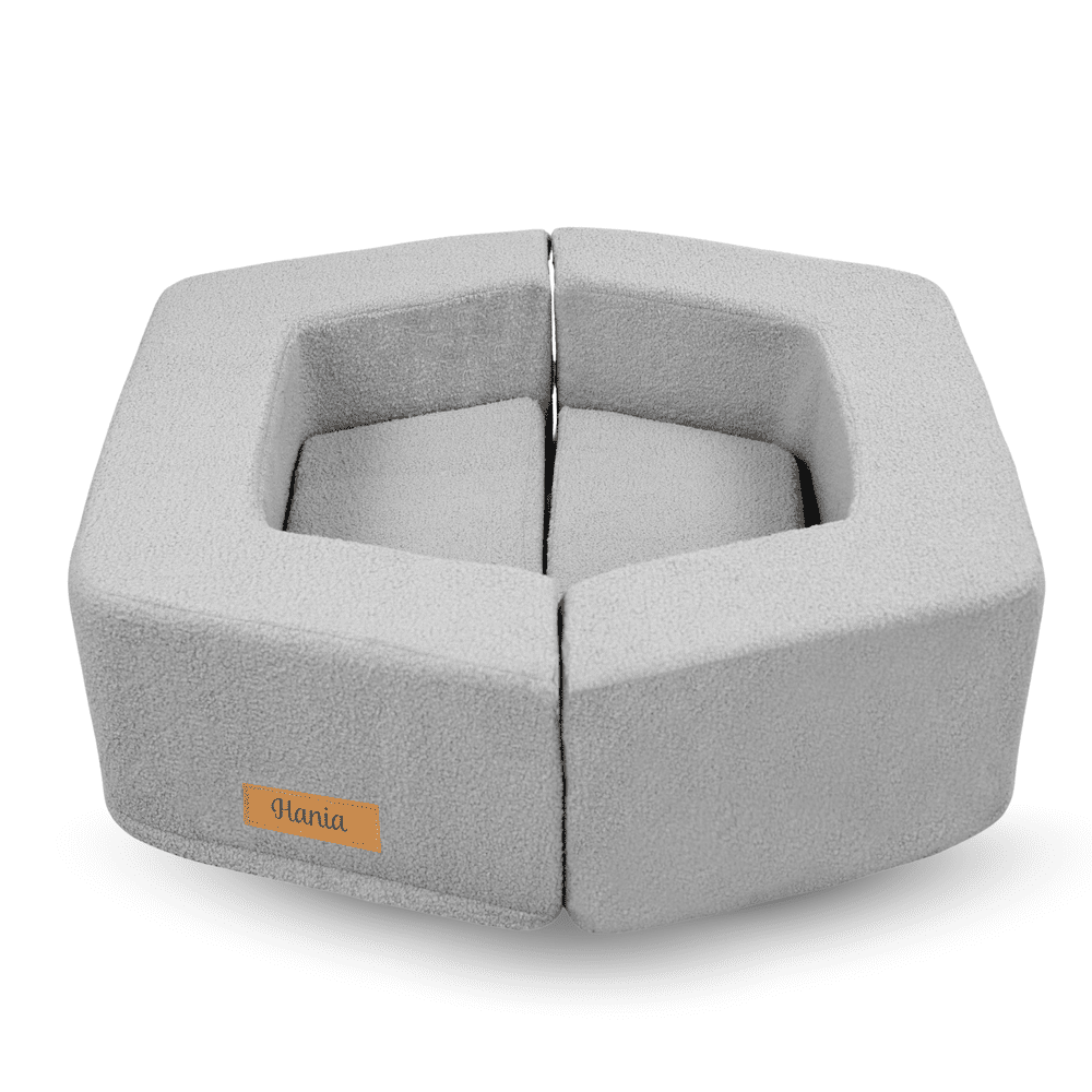 Putplasčio žaidimų aikštelė vaikams su personalizavimu modulinis Montessori rinkinys ėrienos pilka