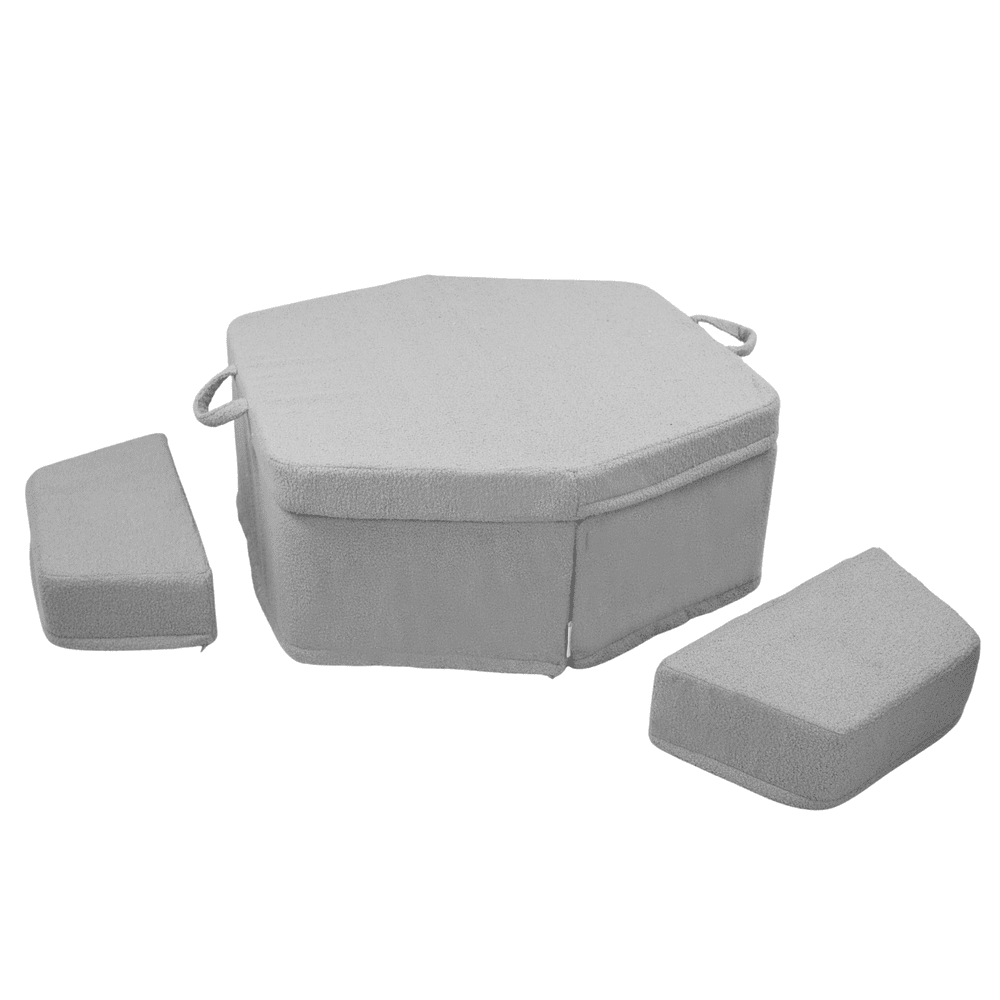 Putplasčio žaidimų aikštelė vaikams su personalizavimu modulinis Montessori rinkinys ėrienos pilka