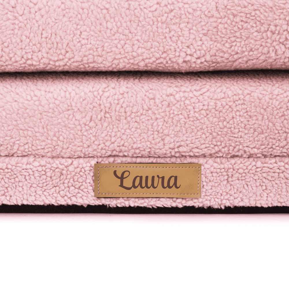 Sulankstoma personalizuota vaikiška putplasčio sofa, ėriuko rožinė