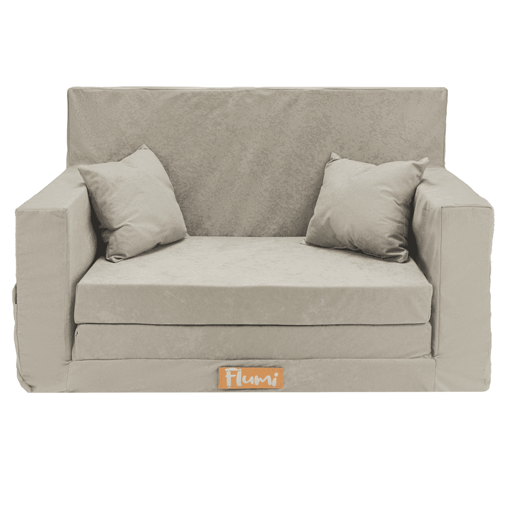 Sulankstoma personalizuota vaikiška putplasčio sofa, šviesiai rožinė