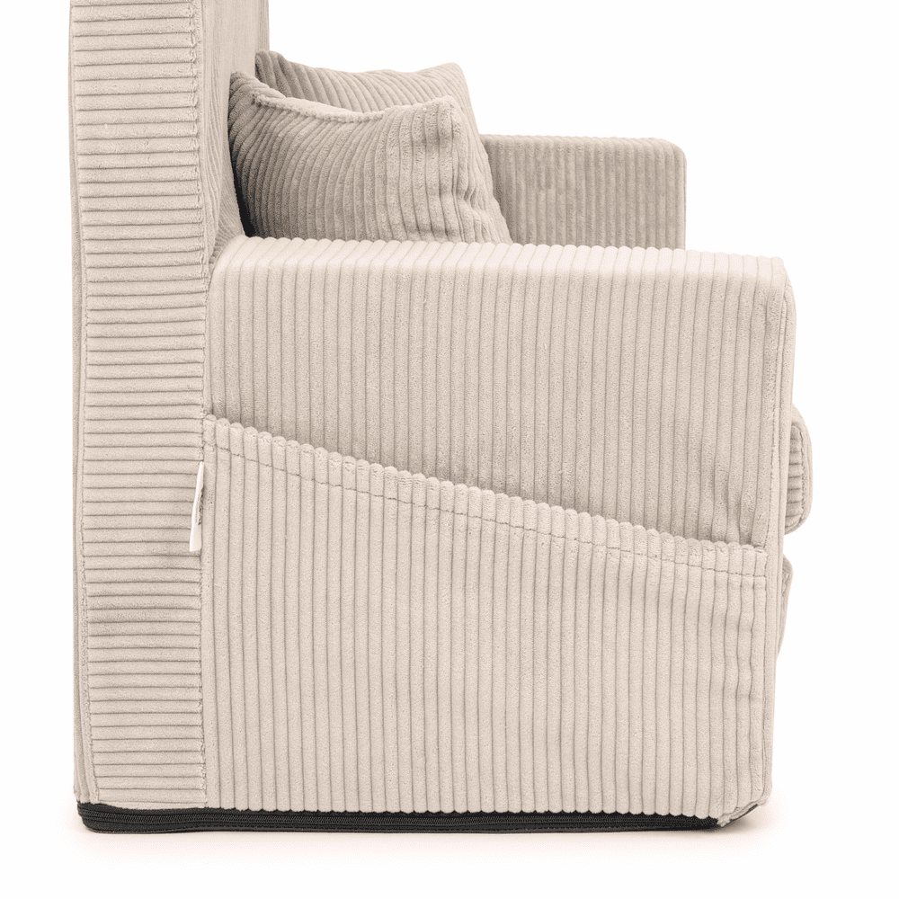 Sulankstoma personalizuota vaikiška putplasčio sofa be velveto