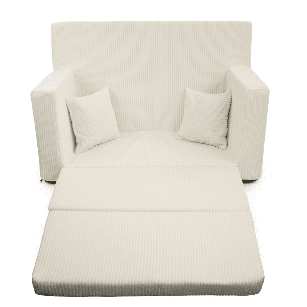 Sulankstoma personalizuota vaikiška putplasčio sofa be velveto