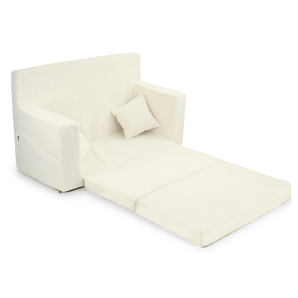 Sulankstoma personalizuota vaikiška putplasčio sofa be velveto