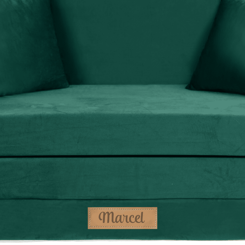 Vaikiška sofa-lova iš putplasčio, ŽALIA