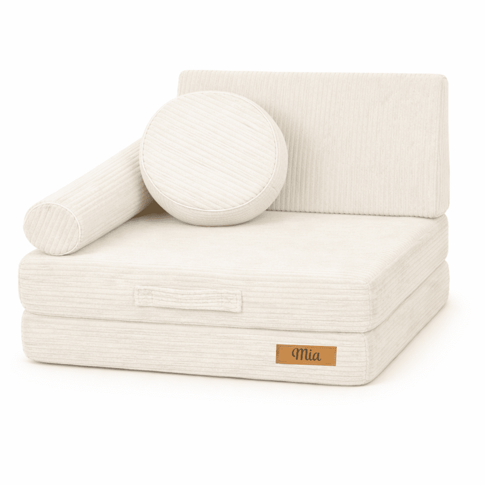 eng pl Personalized kids foldable couch beige 58370 6
